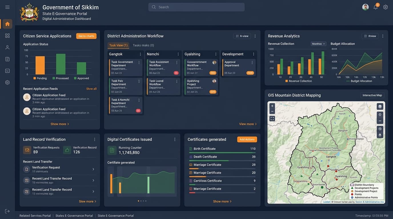 Sikkim State E-Governance & Citizen Portal